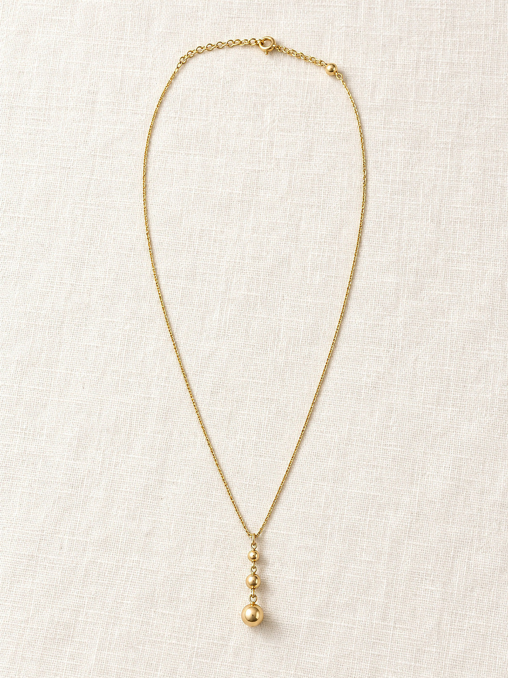 ⚜️ Avon Necklace | Gold-Tone Ball Drop Chain | Delicate Layer 💗