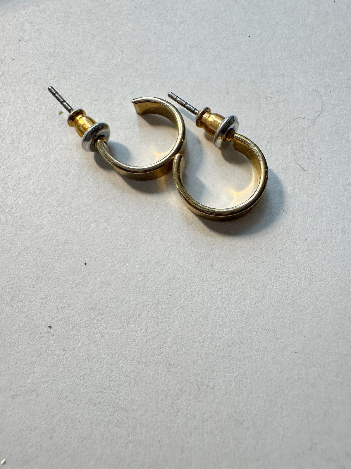 Gold-Tone Hoop Earrings · Everyday Mini Hoops · Post — photo 2