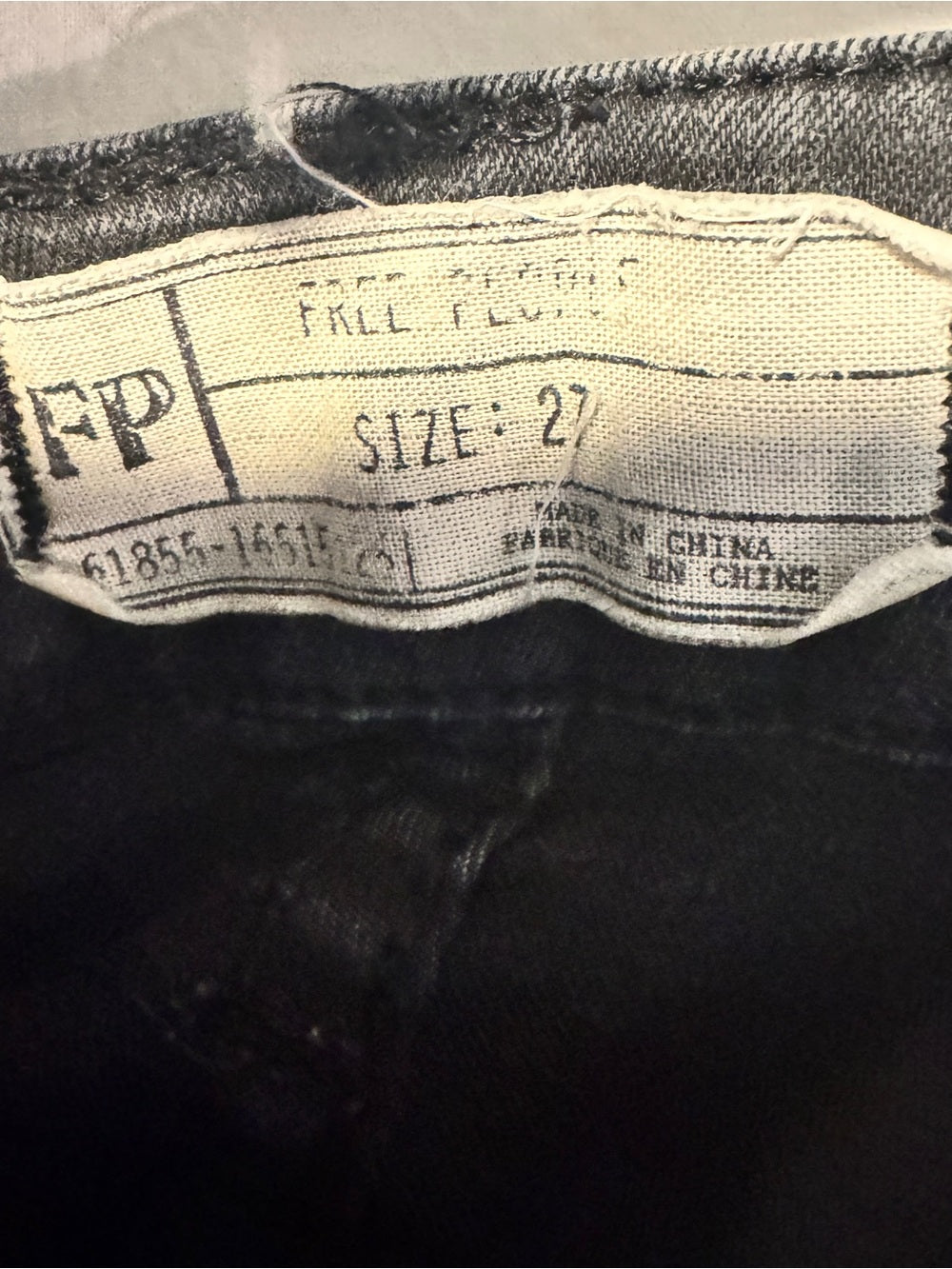 ⚜️ Free People | Charcoal Denim Overalls | Size 27 💗 — photo 4