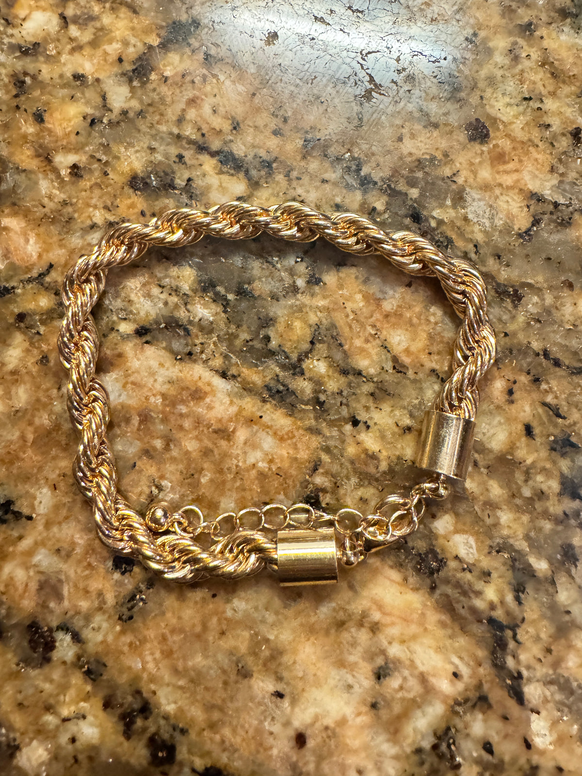 ⚜️ Gold-Tone Rope Chain | Barrel Clasp Bracelet | Classic Stack 💗 — photo 3