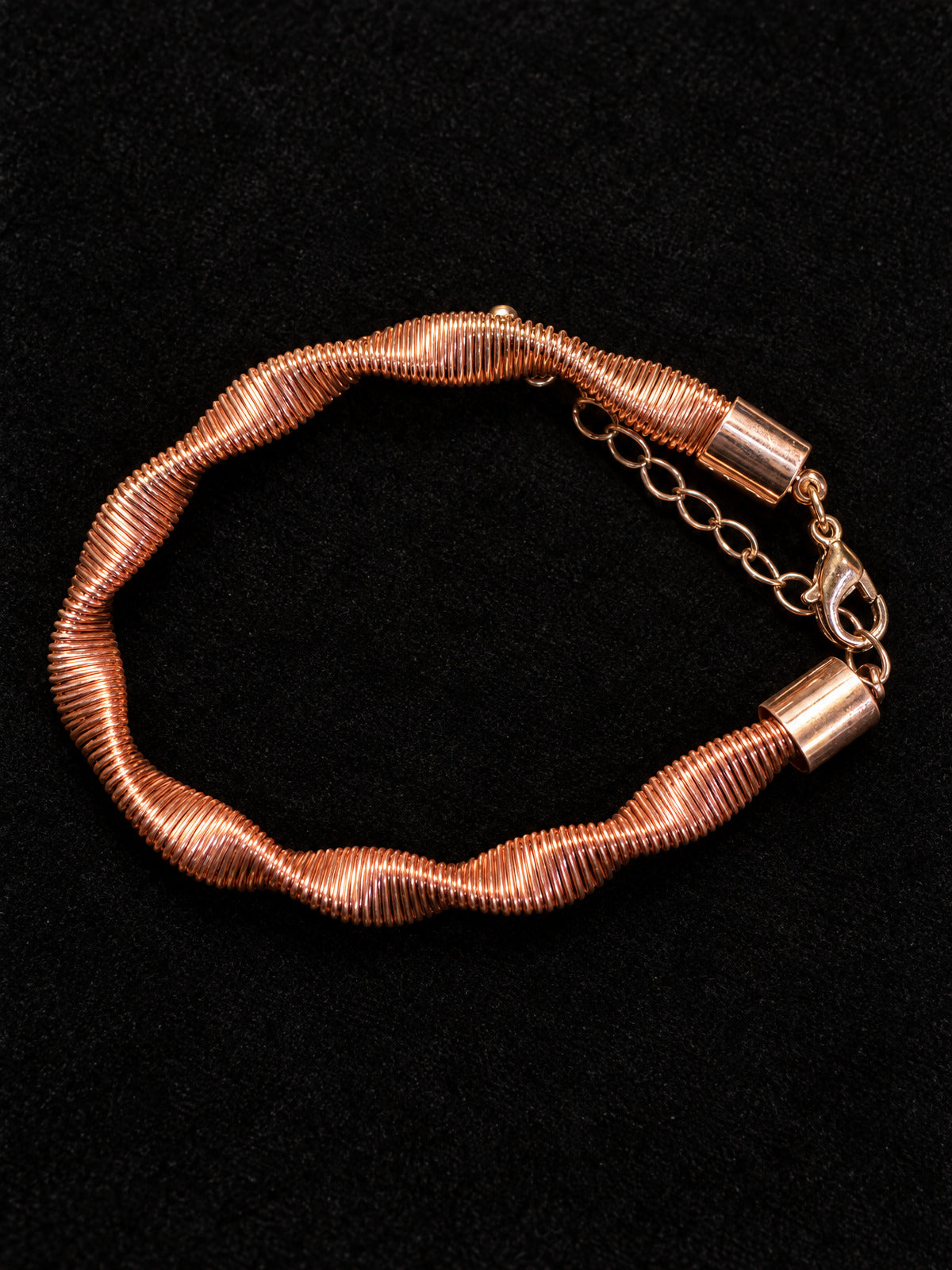 ⚜️ Coiled Copper Wire Bracelet | Artisan-Style | Rose Gold Tone 💗