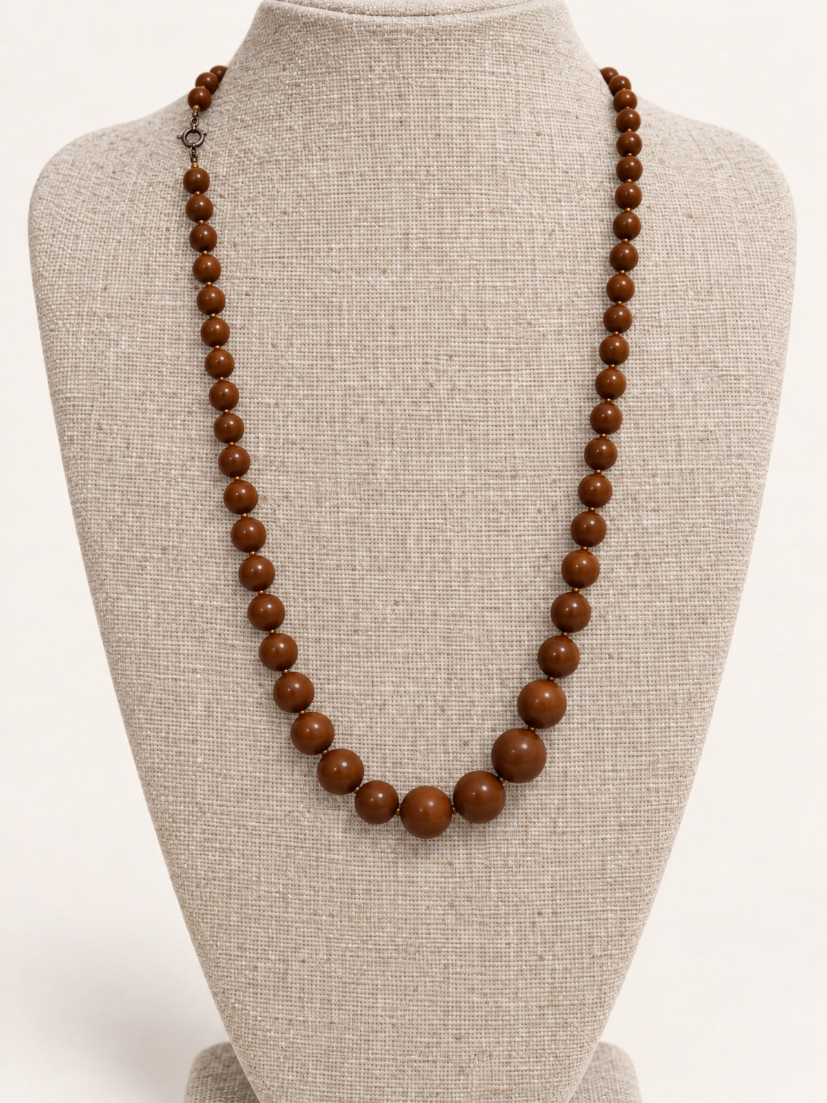 ⚜️ Classic Wooden Bead Necklace | Brown Simplicity 💗