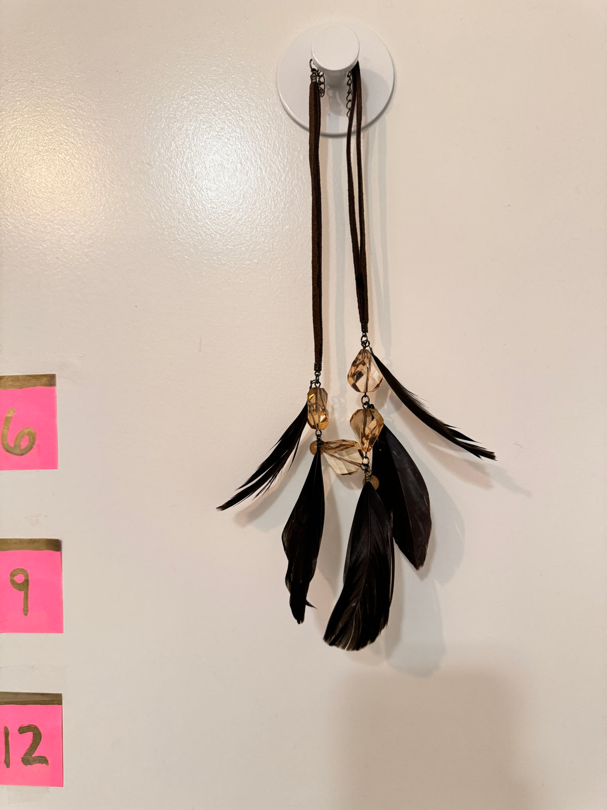 ⚜️ Feather Necklace | Boho Chic | Black and Brown 💗 — photo 2