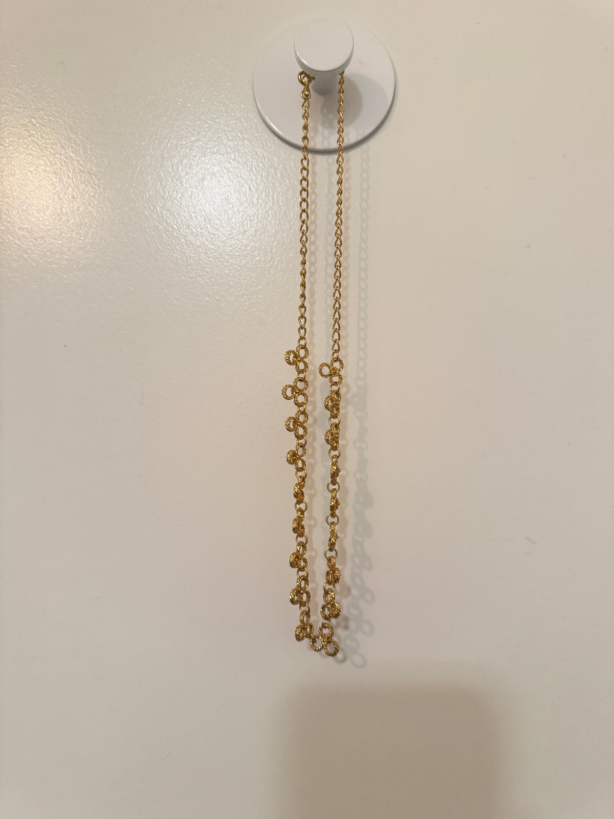 ⚜️ Gold-Tone Chain Necklace | Textured Ball Stations | Delicate 💗 — photo 3