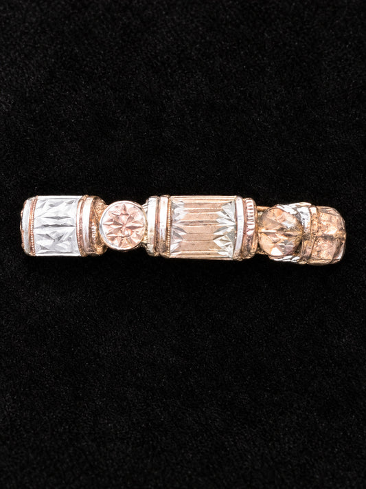 ⚜️ Two-Tone Ring | Diamond-Cut Column Band | Size 9 💗