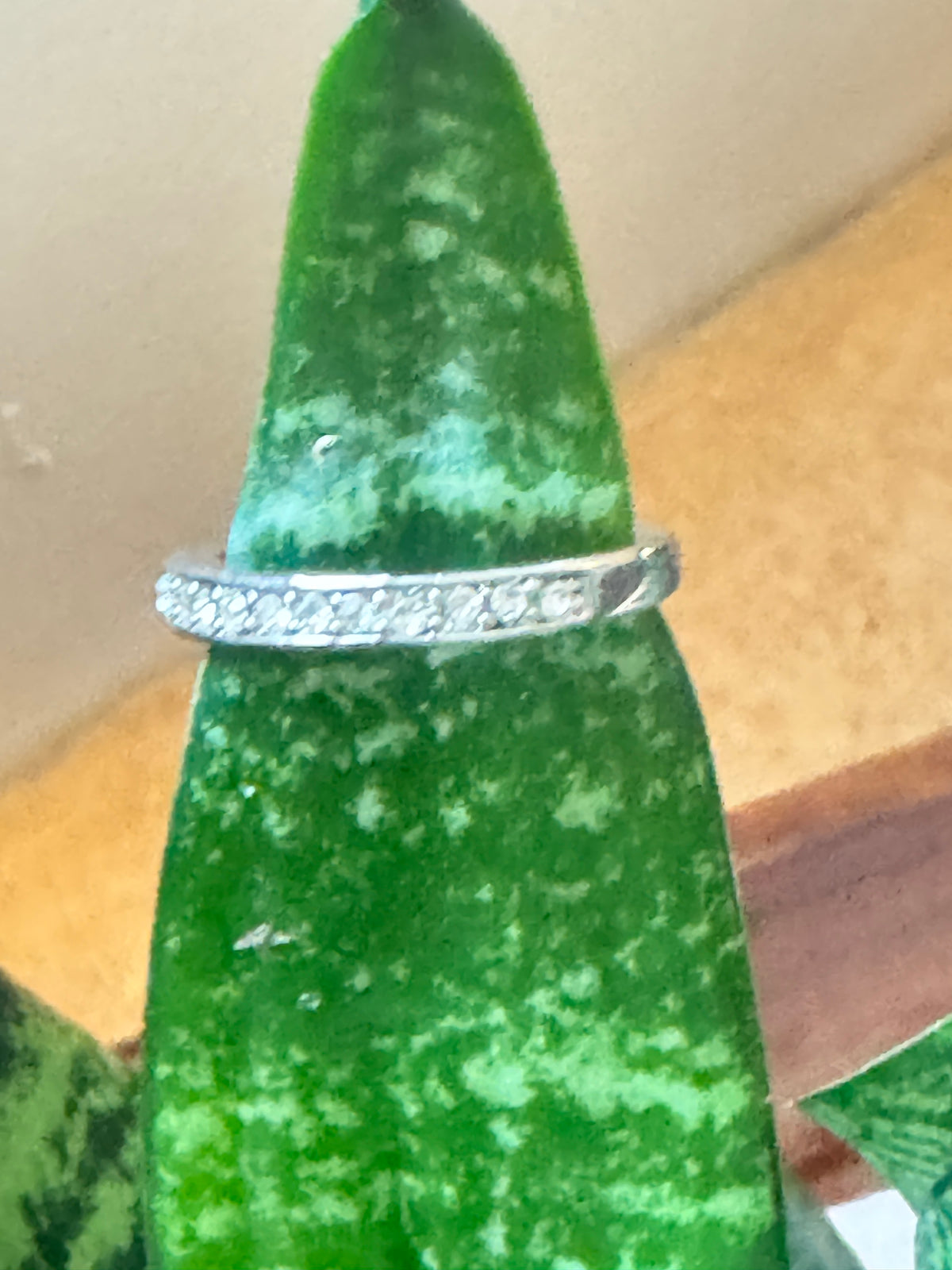 ⚜️ Crystal Band Ring | Pavé Style | Size 9 Silver-Tone Clear 💗 — photo 3
