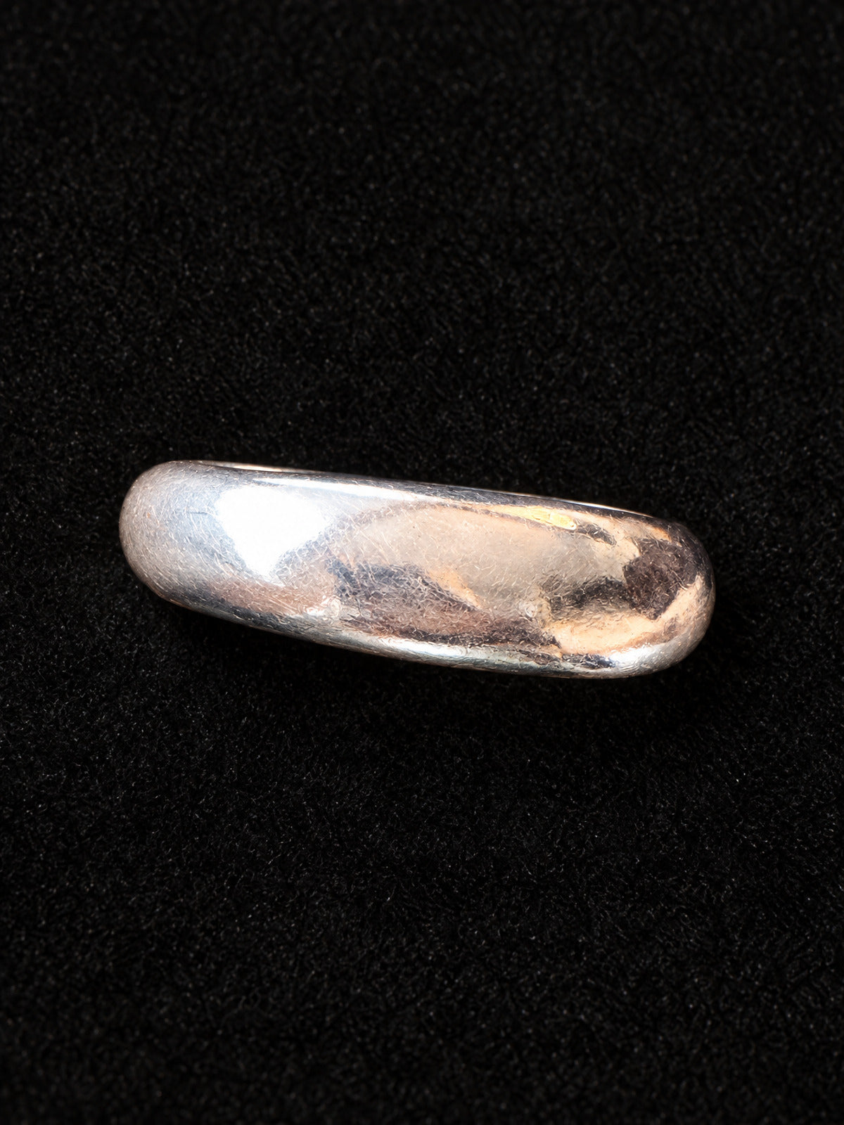 ⚜️ Silver-Tone Dome Band Ring | Classic Polished | Size 9 💗