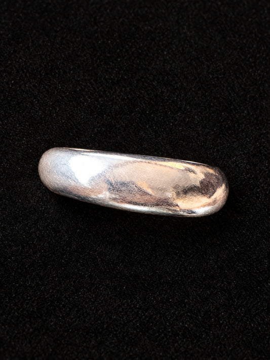 ⚜️ Silver-Tone Dome Band Ring | Classic Polished | Size 9 💗