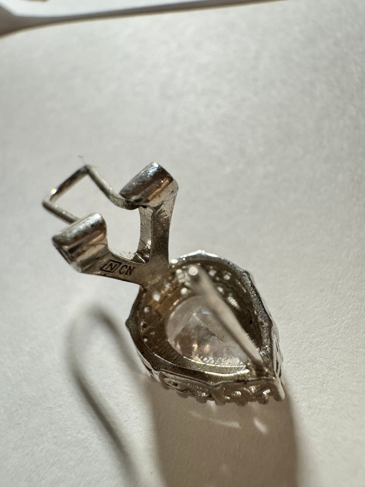 Silver-Tone crystal-look Halo Clip-On Earrings · Statement · Clear — photo 3