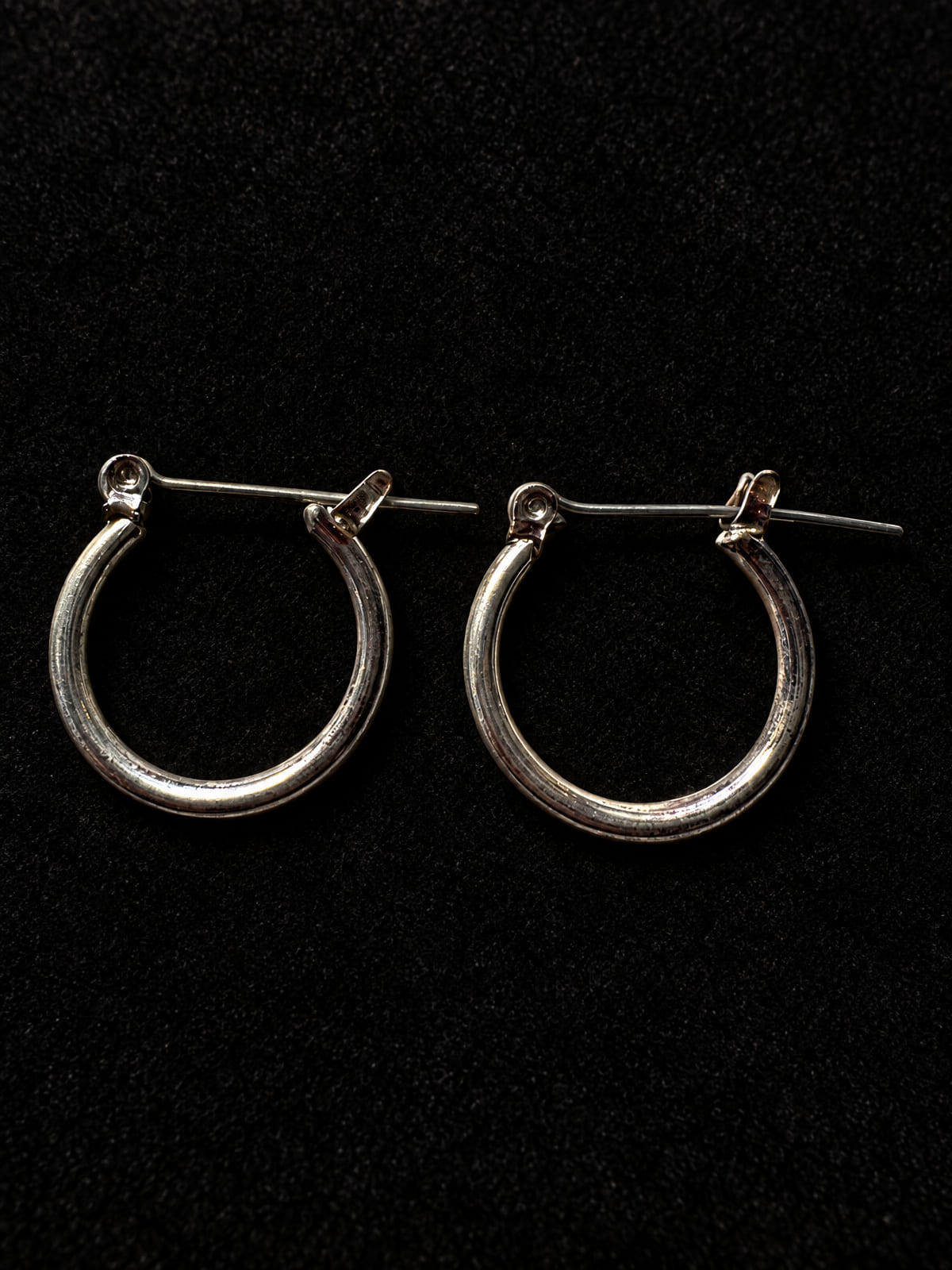 Silver-Tone Hoop Earrings · Classic Mini Hoops · Hinged Post
