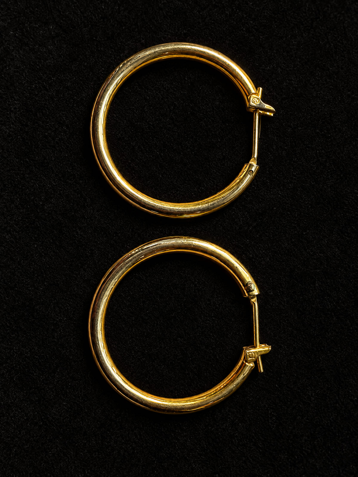 Gold-Tone Hoop Earrings · Classic Everyday · Latch-Back Pair